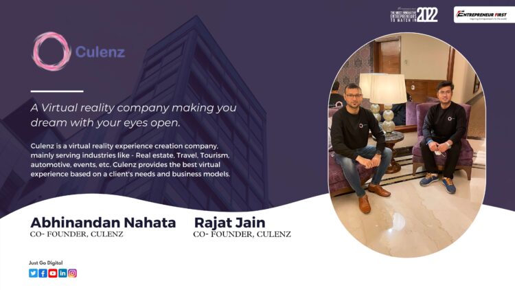 Culenz - Abhinandan Nahata and Rajat Jain Co Founder of CULENZ