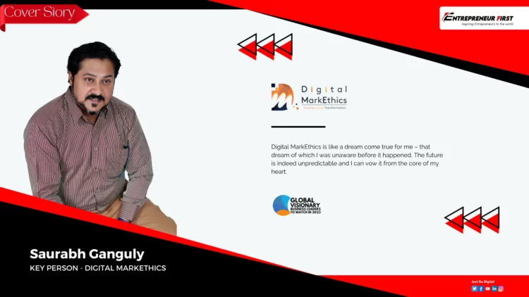 Saurabh Ganguly The Visionary Leader Fueling Digital Transformation with Digital MarkEthics entrepreneur first magazine