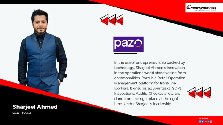 Sharjeel Ahmed A Visionary CEO Revolutionizing Industries with Pazo - entrepreneur first magazine